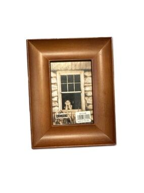 Malden International Designs 4x6 Wooden Photo Frame Brown Classic Decor